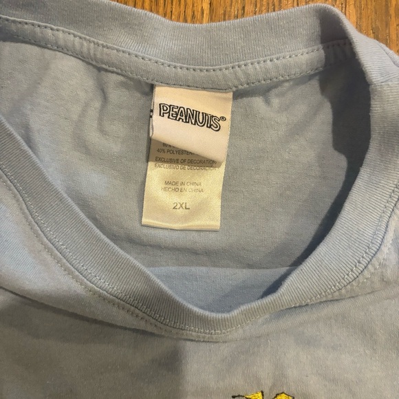 Snoopy and Woodstock Blue T-Shirt - Picture 3 of 4